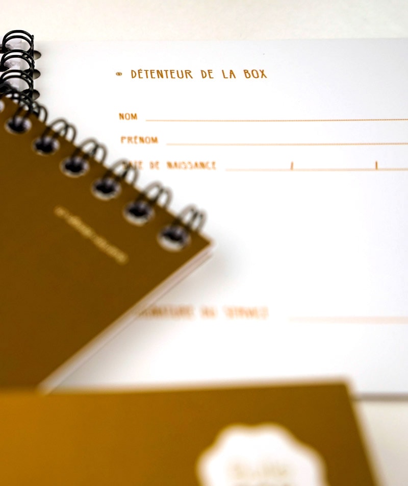 carnet de bons bulle box édition