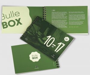 Ligne graphique carnet bons bulle box