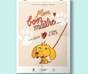 affiche police chien caca