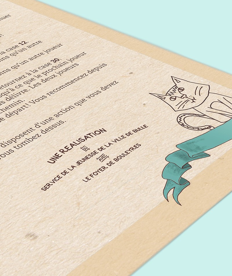 Graphisme flyer règles de jeu oie