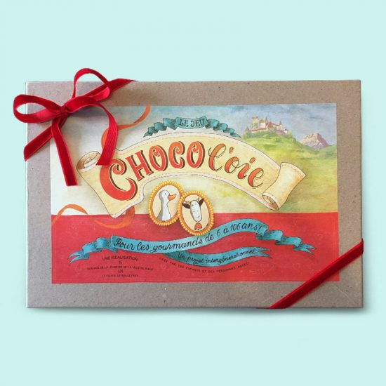 Jeu oie lettering packaging