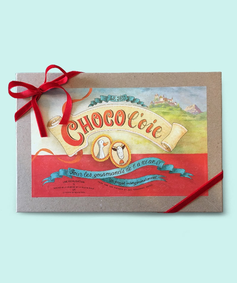 Jeu oie lettering packaging