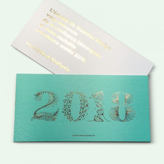 Lettering pour carte de voeux