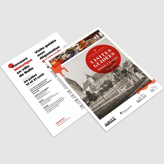 graphisme flyer visite guidée musee