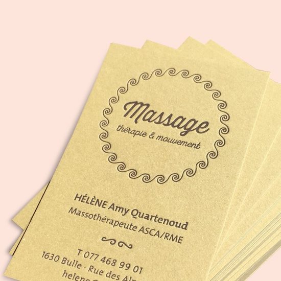 carte de visite massage Fribourg