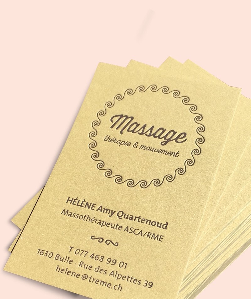 carte de visite massage Fribourg