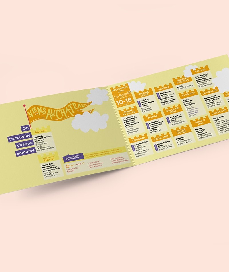 flyer illustration graphisme centranim Bulle