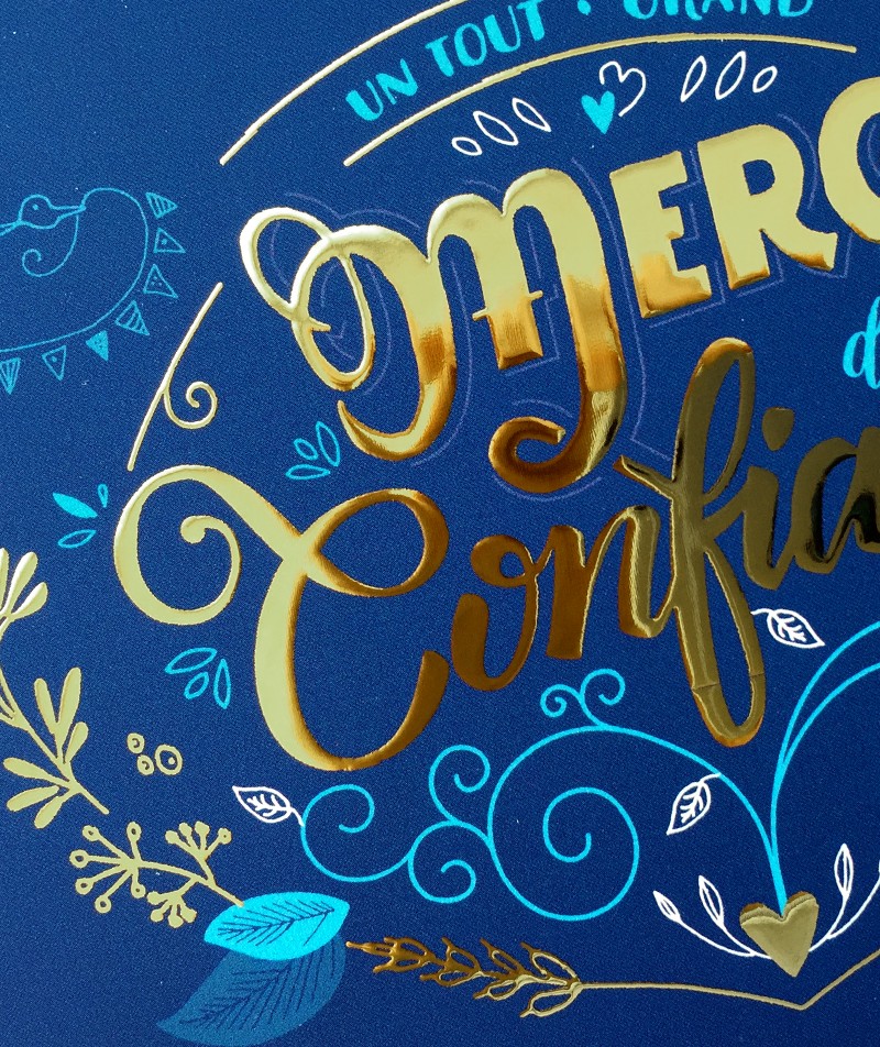 Lettering carte de voeux