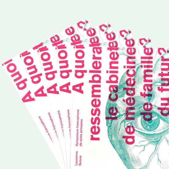 Design graphique dépliant médical