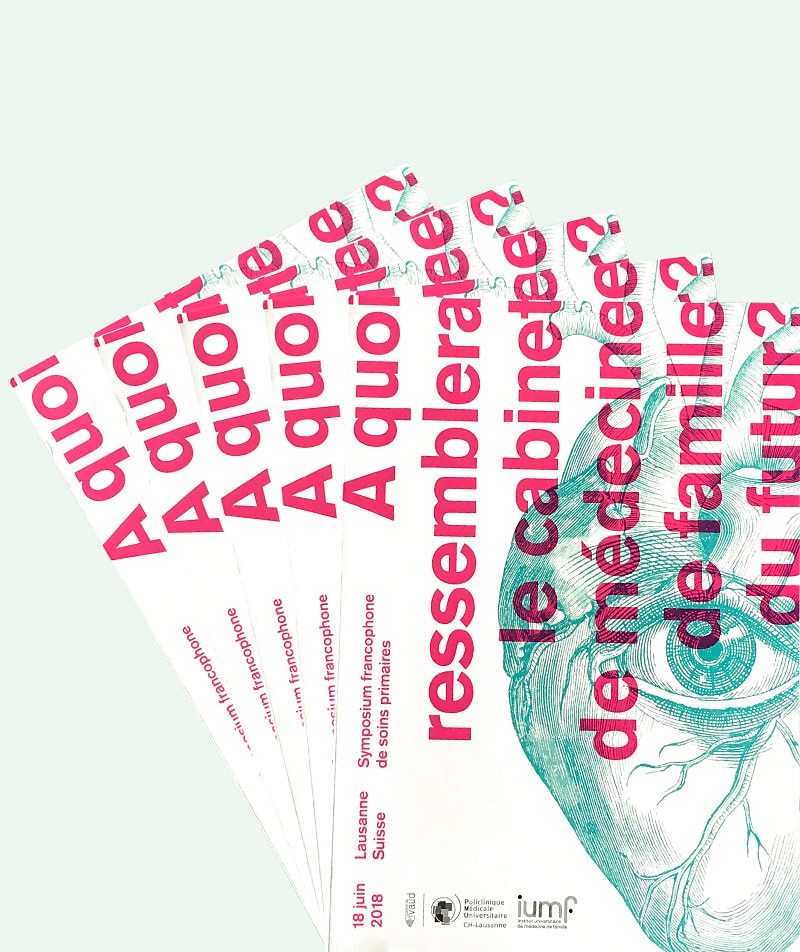 Design graphique dépliant médical