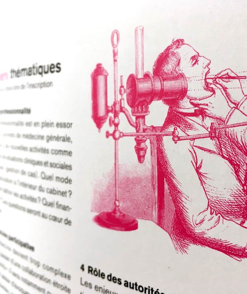 Design graphique dépliant médical