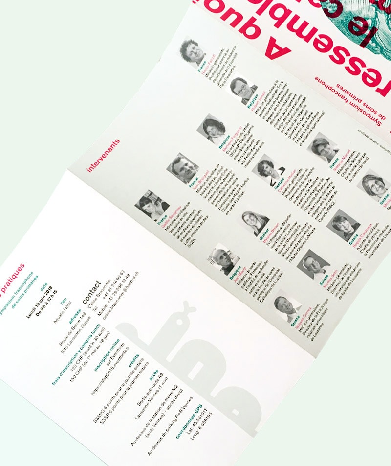 Dépliant graphisme medecine