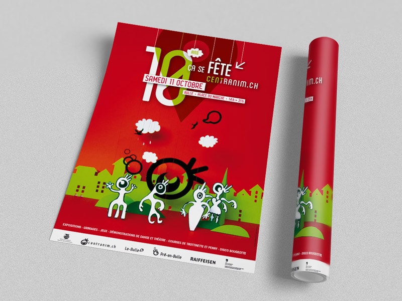 Affiche centranim anniversaire Bulle
