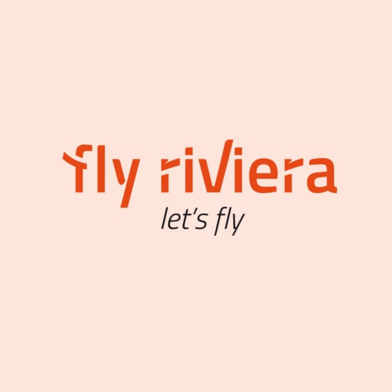 Logo Flyriviera identité visuelle